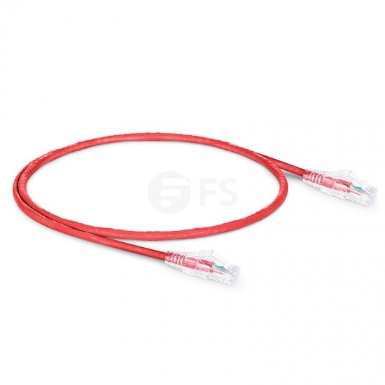 2ft Cat6 Snagless Unshielded Ethernet Patch Cable Red Fs