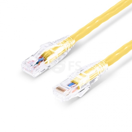 5FT YELLOW SNAGLESS CAT6 GIGABIT ETHERNET PATCH CABLE UTP 