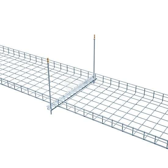 480mm T Trapeze Wire Mesh Cable Tray Ceiling Mounting Kit