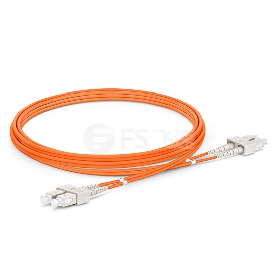 2m SC/UPC-SC/UPC双工多模OM2光纤跳线-2.0mm PVC(OFNR)