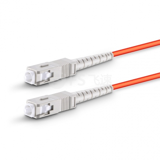 3m SC/UPC-SC/UPC单工多模OM1光纤跳线- 2.0mm PVC(OFNR)