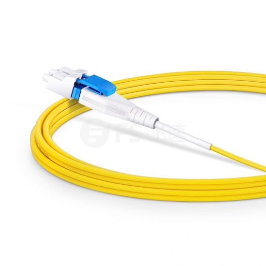 3m LC/UPC-LC/UPC 双工单模BIF光纤跳线，一管双芯， 扁平卡扣， PVC(OFNR)