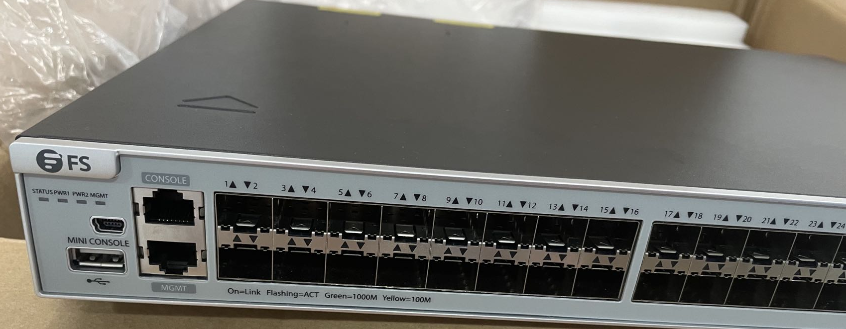 S5810-48FS, switch Gigabit Ethernet capa 3 de 48 puertos, 48 SFP de 1Gb,  con 4 enlaces ascendentes SFP+ de 10Gb, switch apilamiento, chip Broadcom -   México