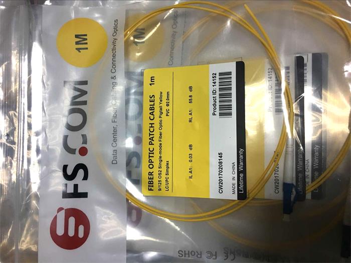 SC APC Fiber Pigtail Simplex OS2 PVC (OFNR) 1m - FS.com