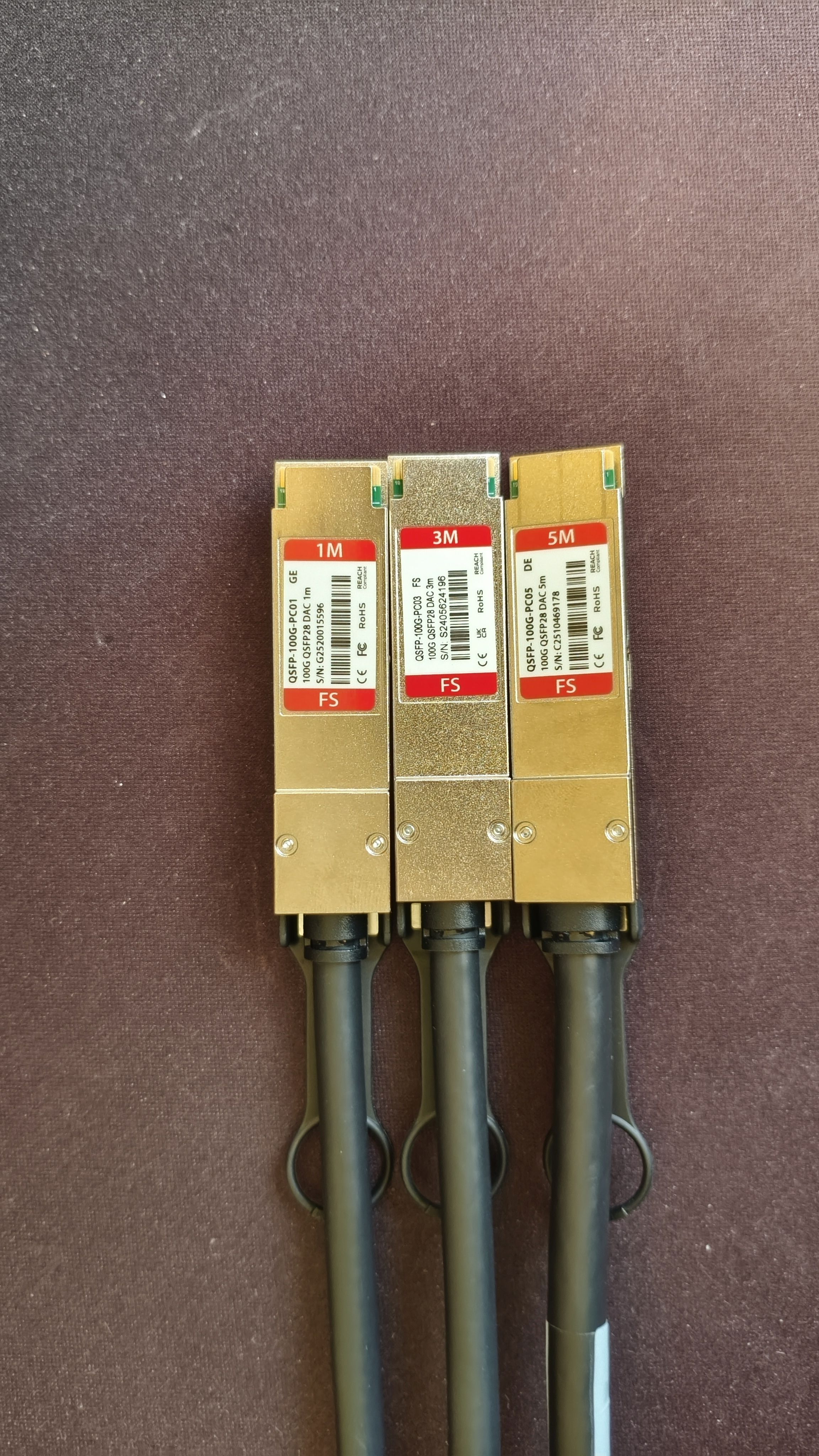 NVIDIA/Mellanox MCP1600-C002 100G QSFP28 Passive DAC Cable - FS.com