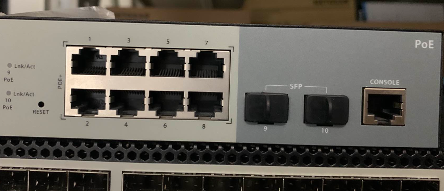 S1150-8T2F 8-Port Gigabit Managed PoE+ Switch with 2 1Gb SFP Uplinks, 150W